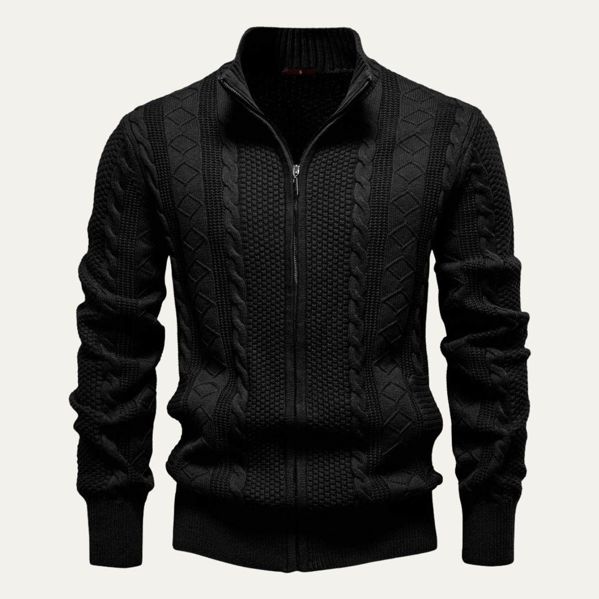 Veste à capuche matelassée doublée polaire pour homme
