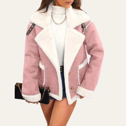Veste aviateur courte pour femme