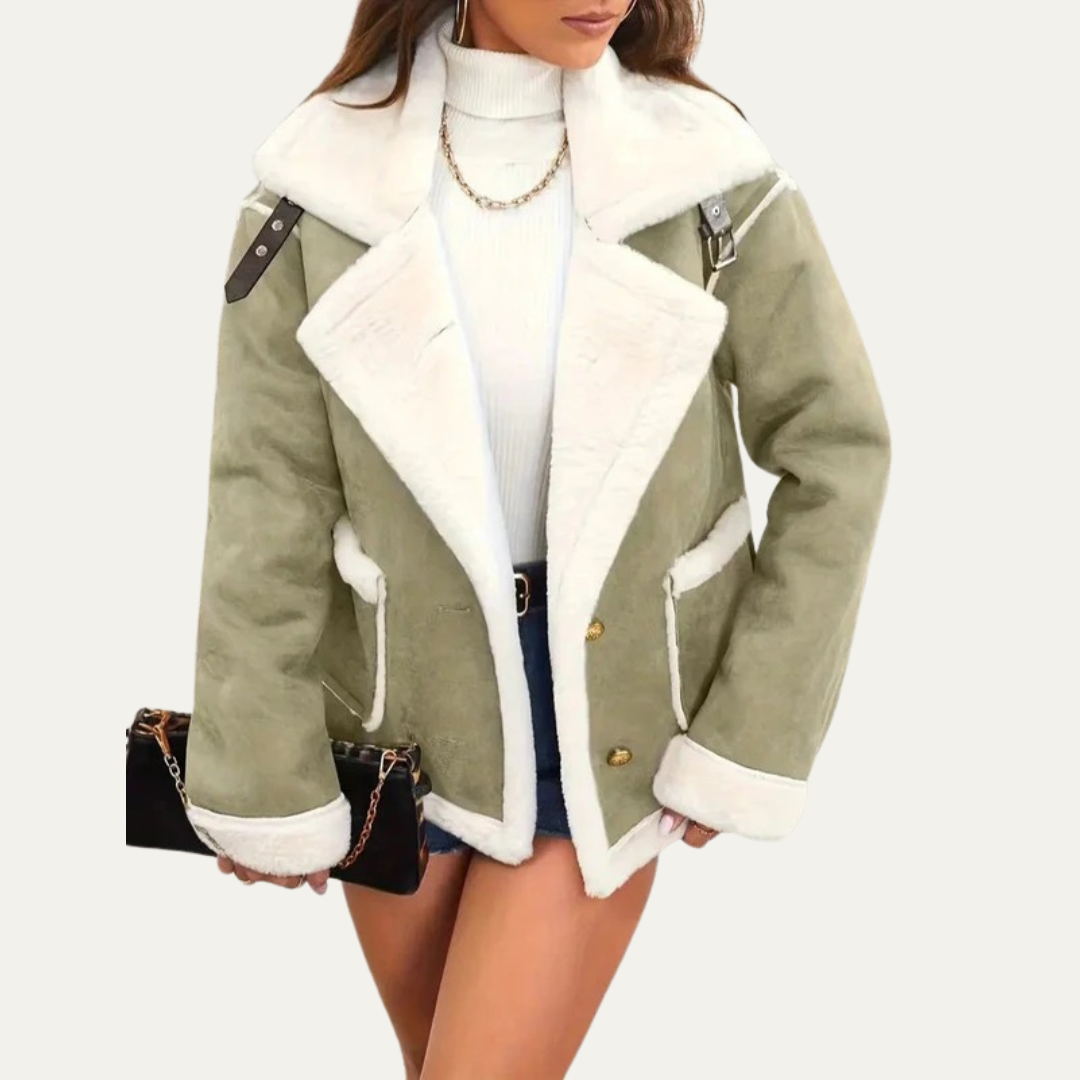 Veste aviateur courte pour femme