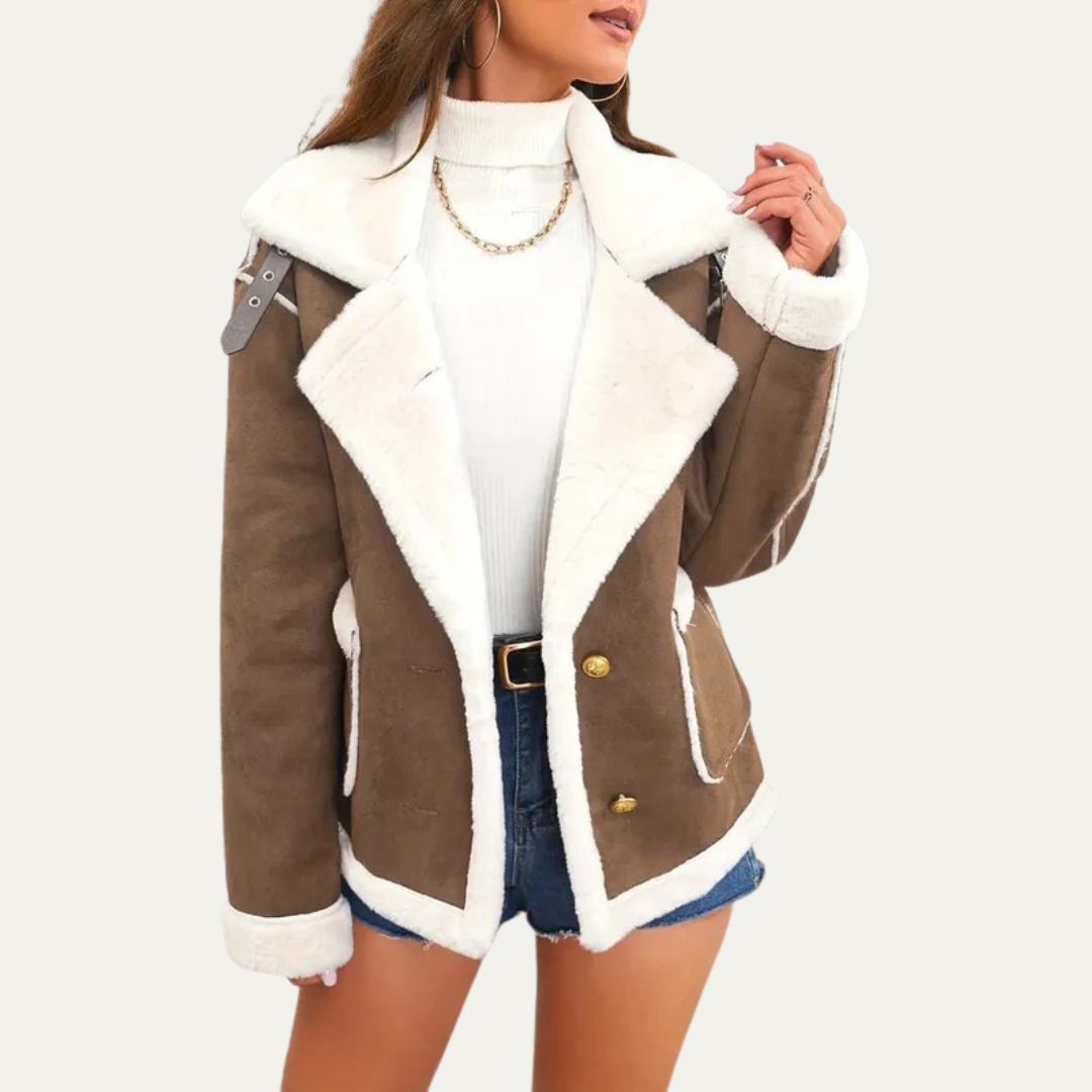 Veste aviateur courte pour femme