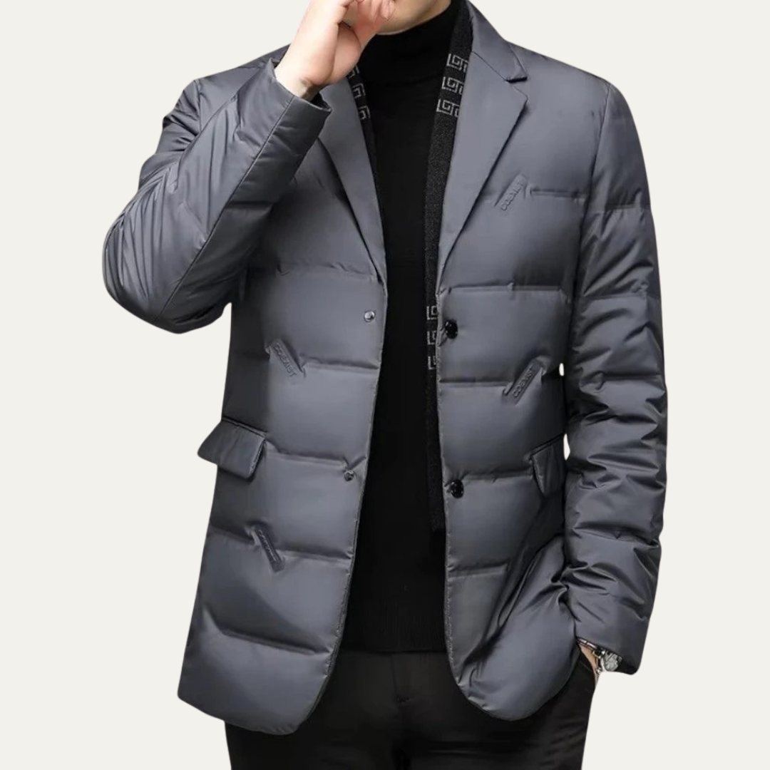 Veste blazer matelassée en duvet pour homme