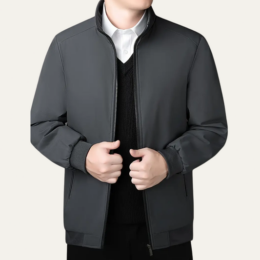 Veste bomber décontractée à fermeture éclair pour homme