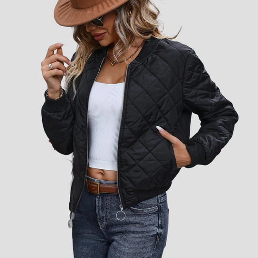Veste bomber matelassée pour femme