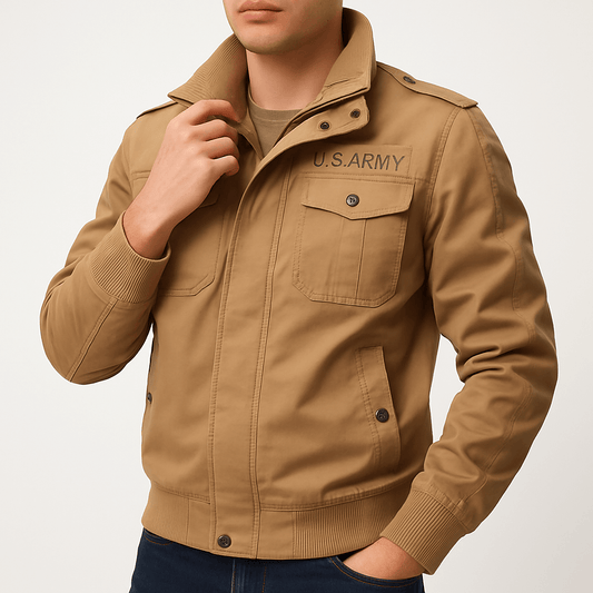Veste bomber militaire pour homme