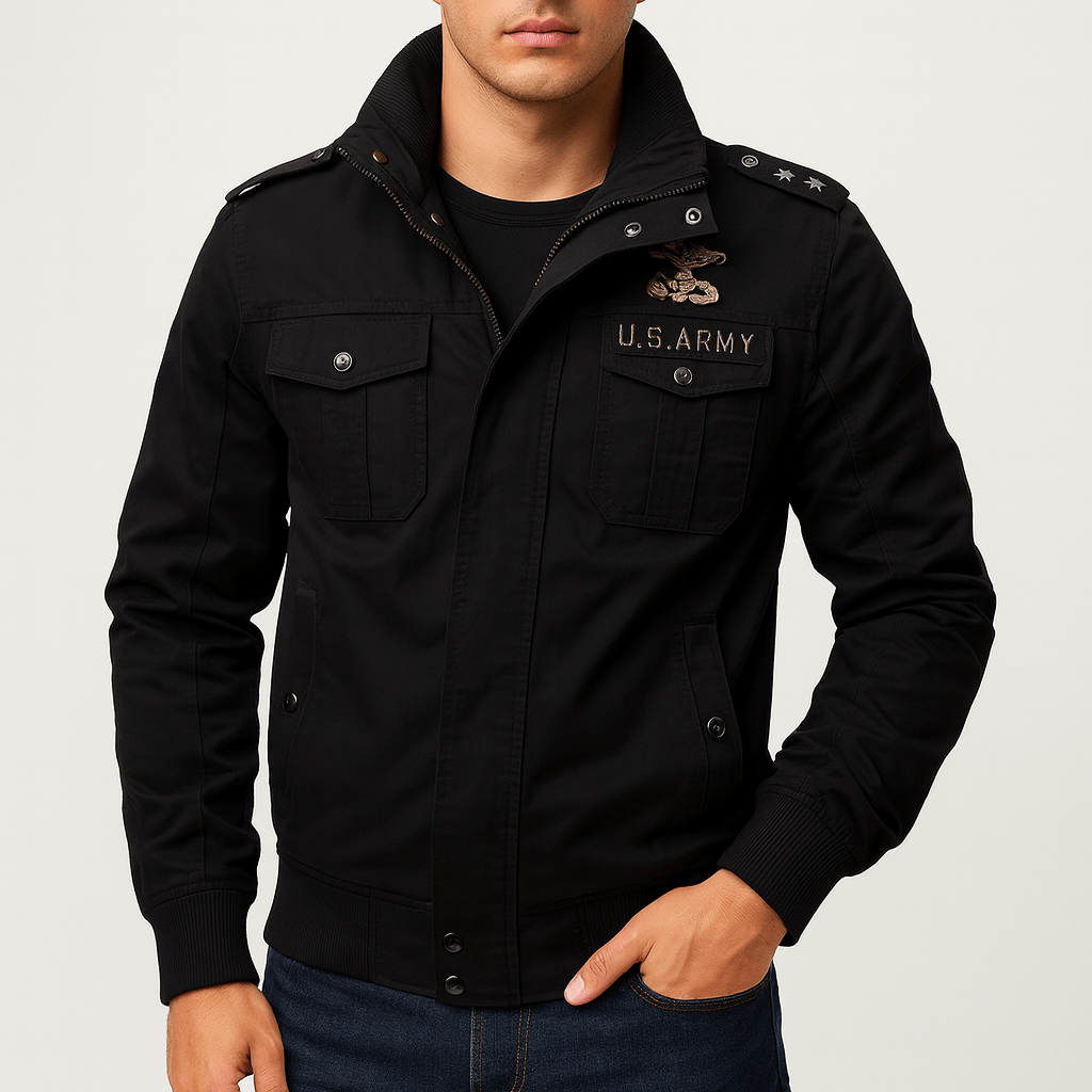 Veste bomber militaire pour homme