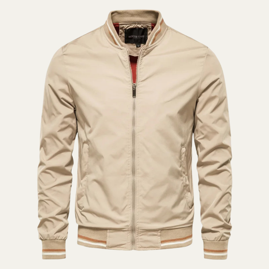 Veste bomber rayée classique pour homme