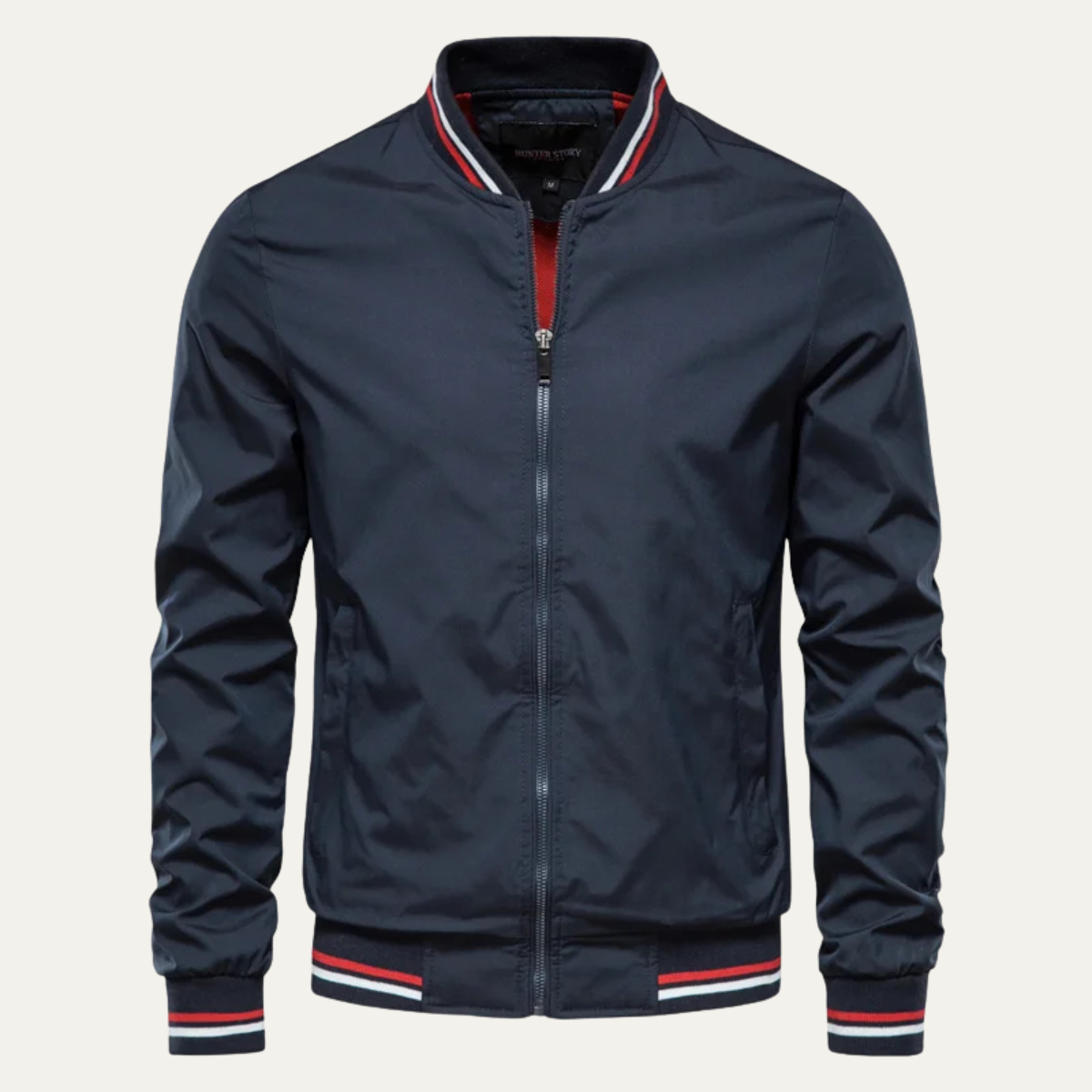Veste bomber rayée classique pour homme