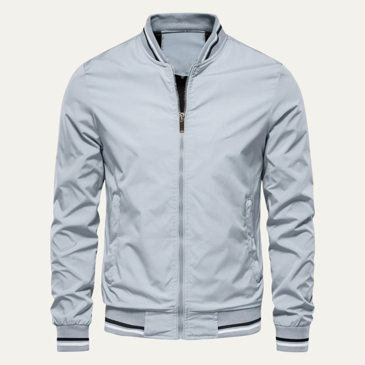 Veste bomber rayée classique pour homme