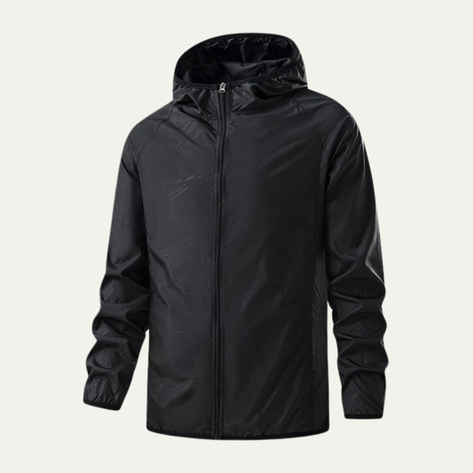 Veste coupe-vent légère à capuche pour homme