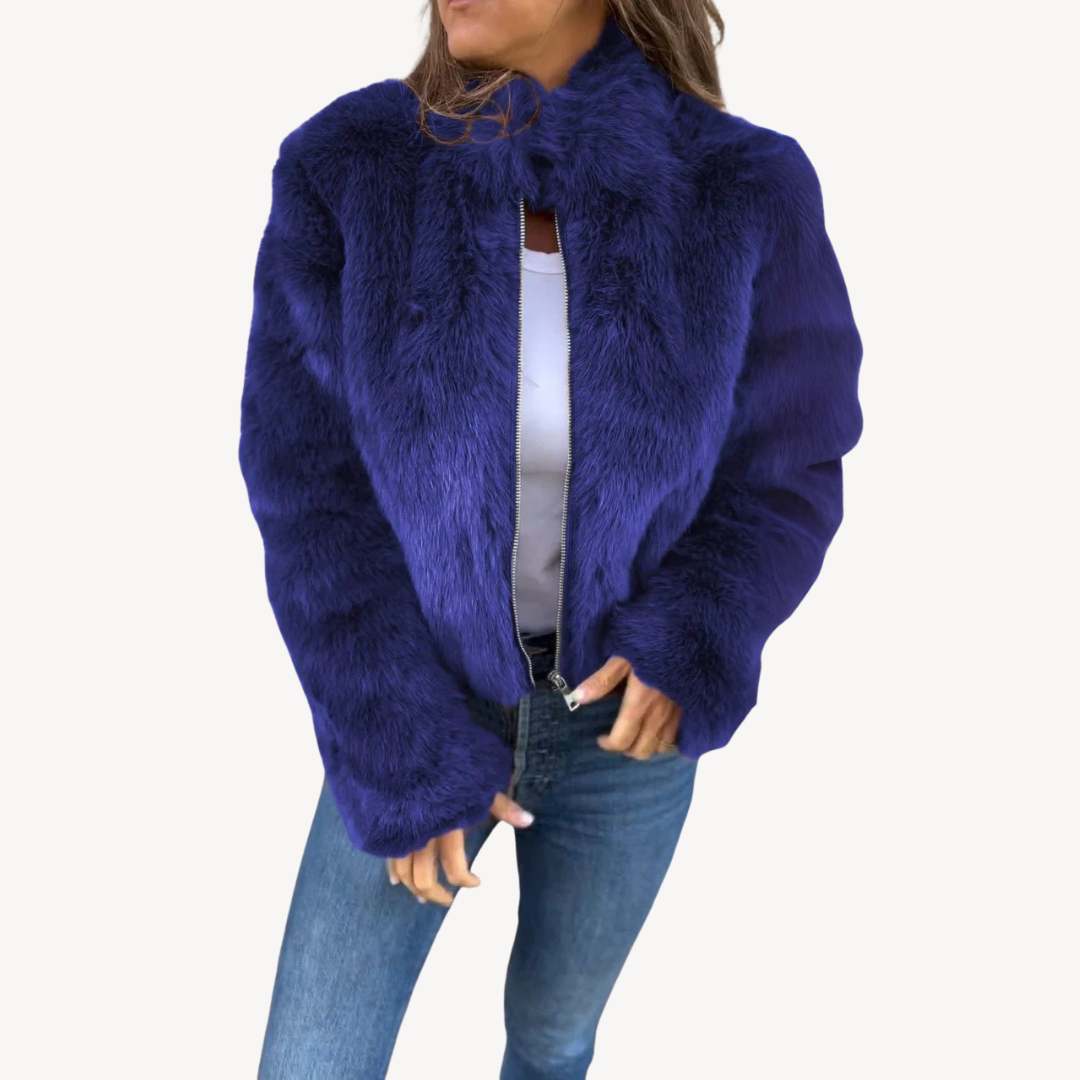Veste d'hiver en peluche pour femme