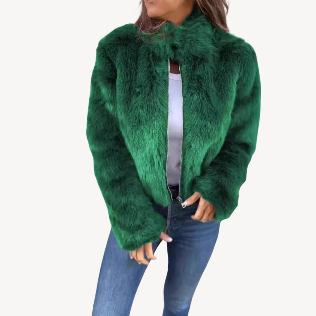 Veste d'hiver en peluche pour femme