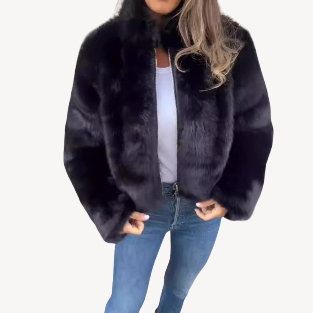 Veste d'hiver en peluche pour femme