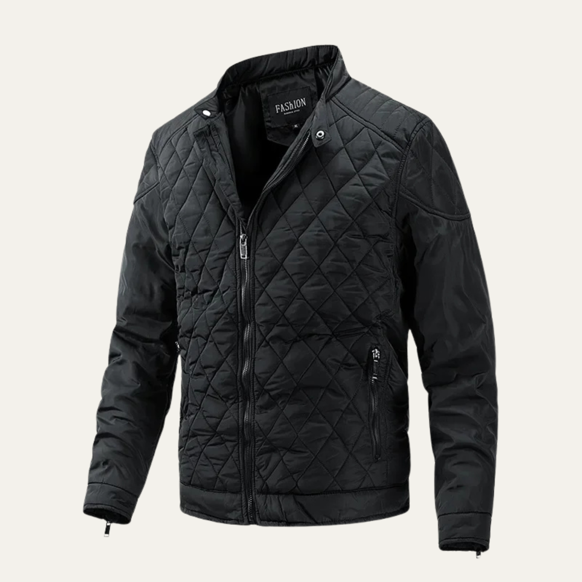 Veste de course matelassée en losanges pour homme