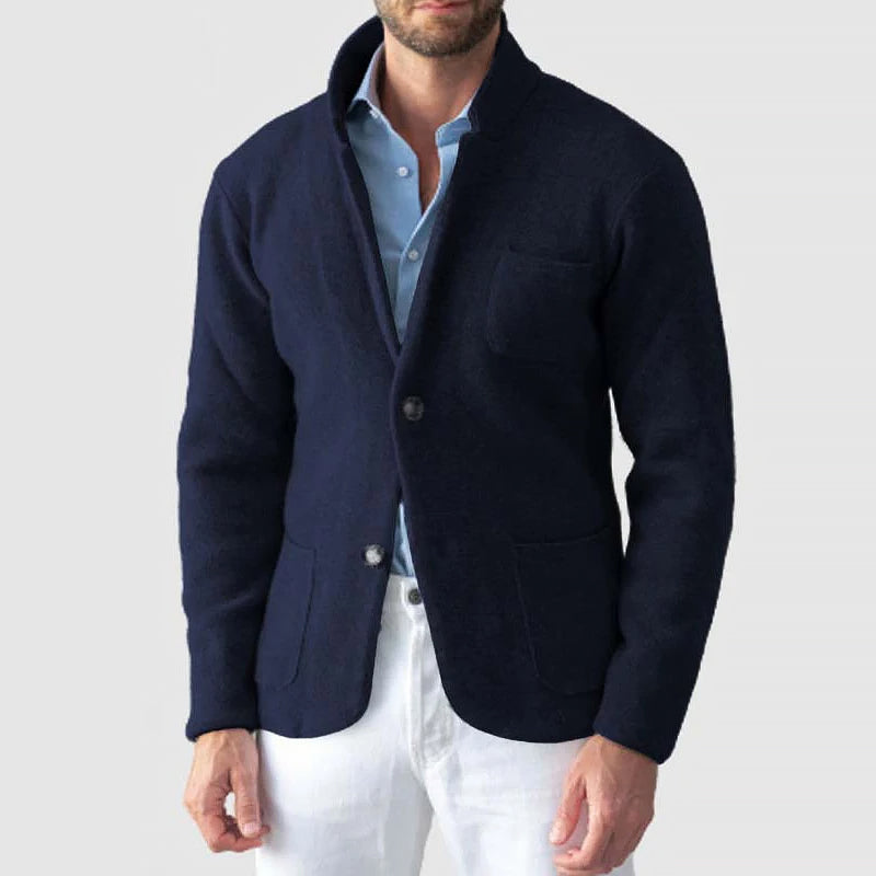 Veste de sport décontractée en maille pour homme