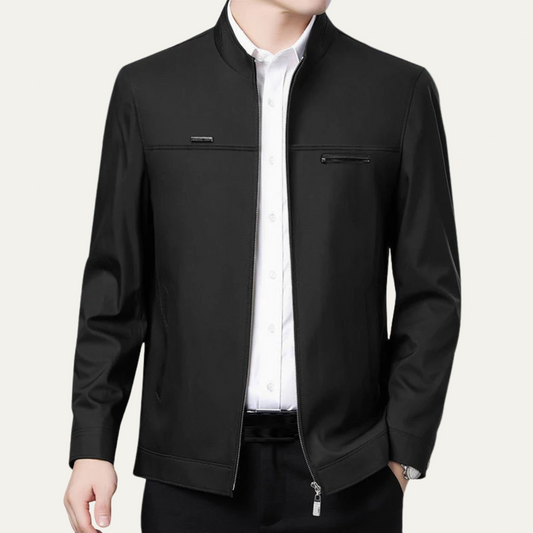 Veste décontractée à col mandarin pour homme