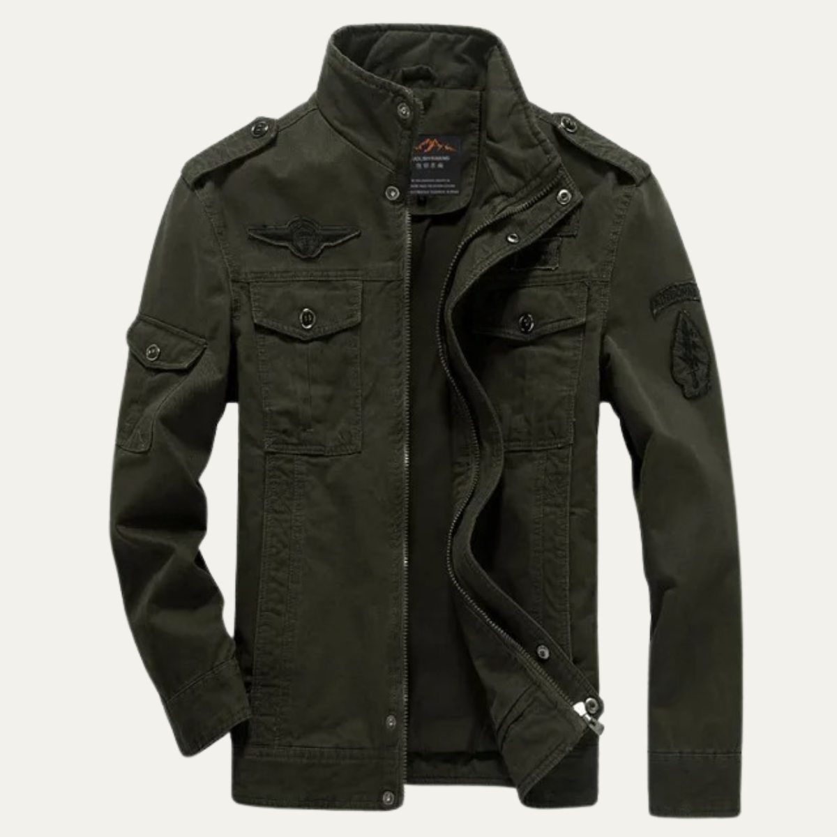 Veste en coton style militaire pour homme
