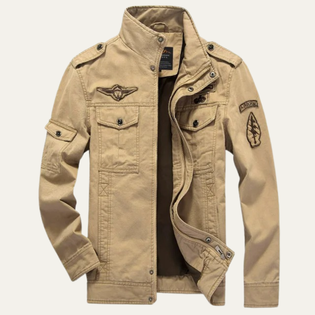 Veste en coton style militaire pour homme