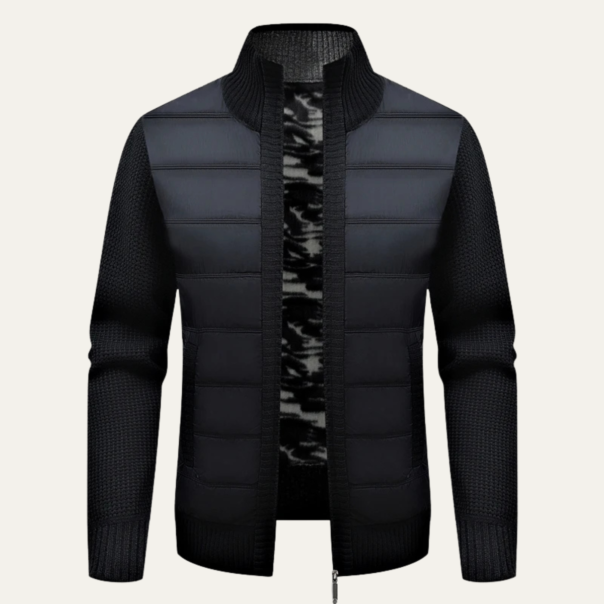 Veste hybride matelassée pour homme