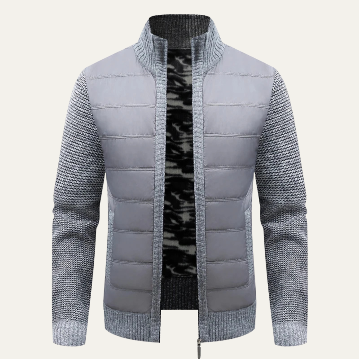 Veste hybride matelassée pour homme