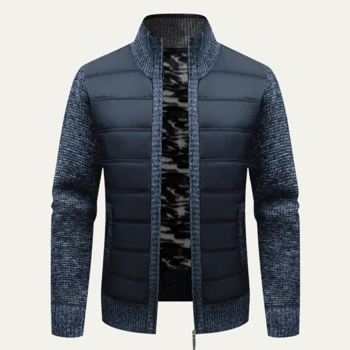 Veste hybride matelassée pour homme