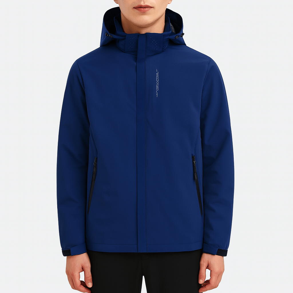 Veste imperméable bleu roi pour homme