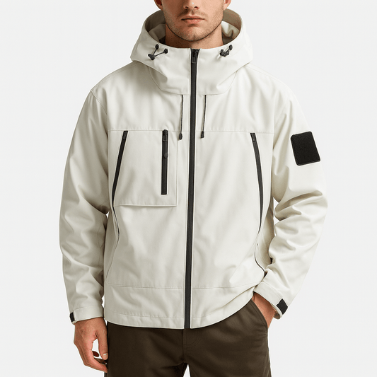 Veste imperméable multipoches pour homme