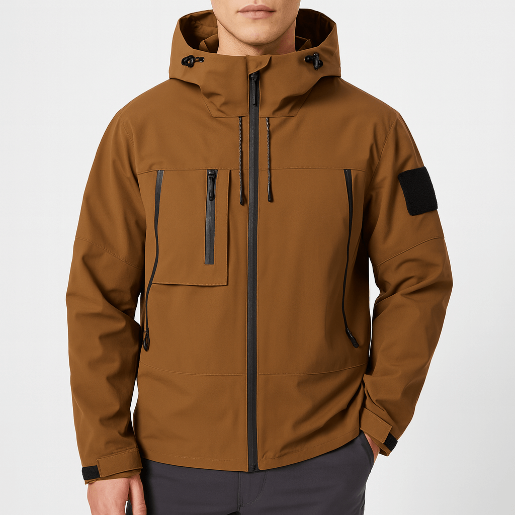 Veste imperméable multipoches pour homme