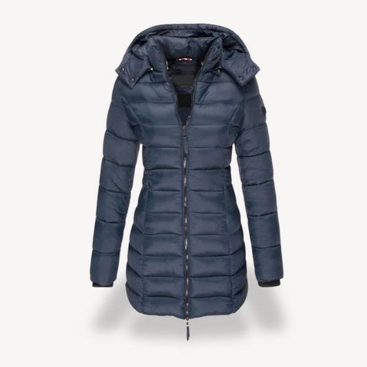 Veste matelassée à capuche slim pour femme