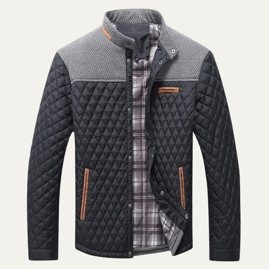 Veste matelassée à empiècement pour homme