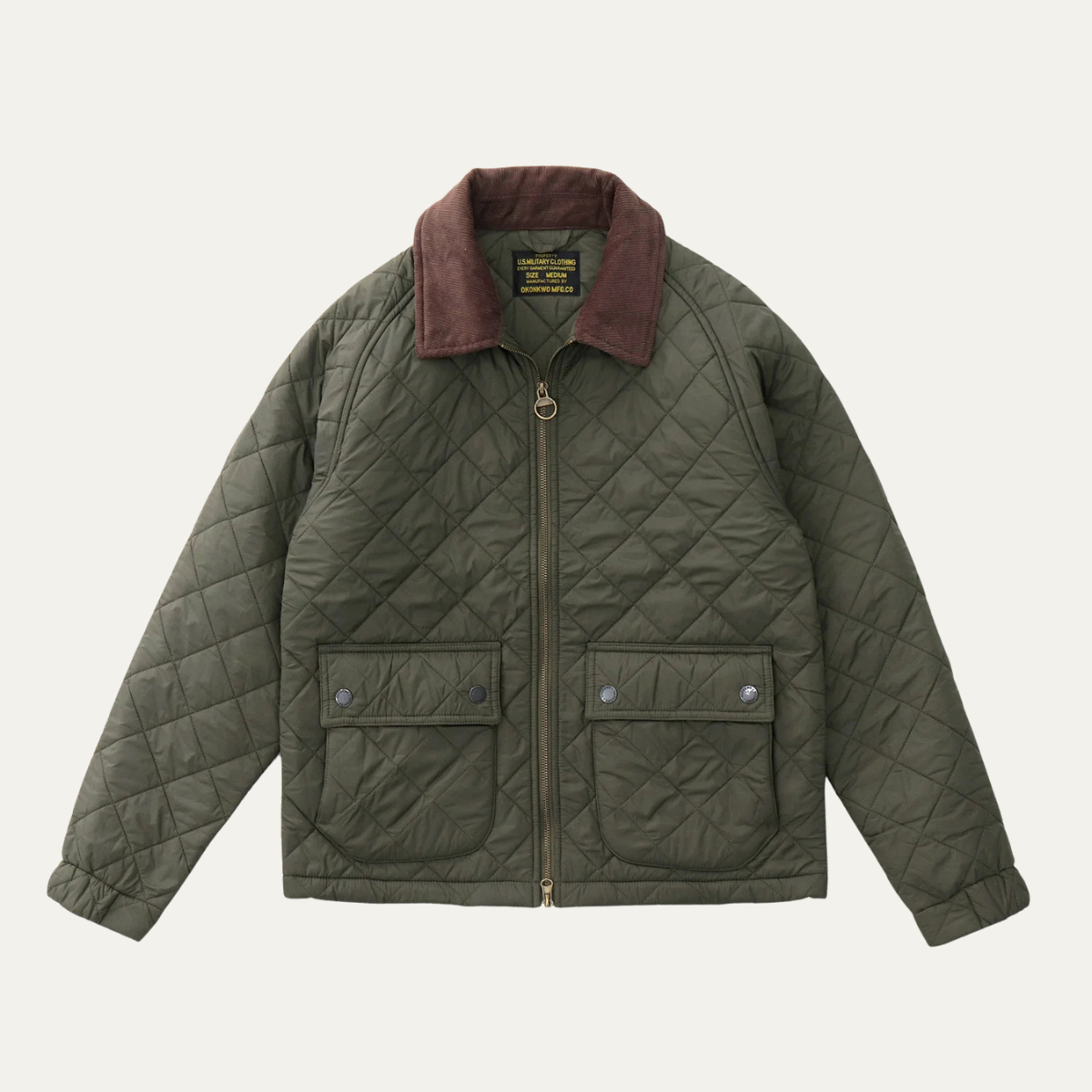 Veste matelassée à losanges pour homme