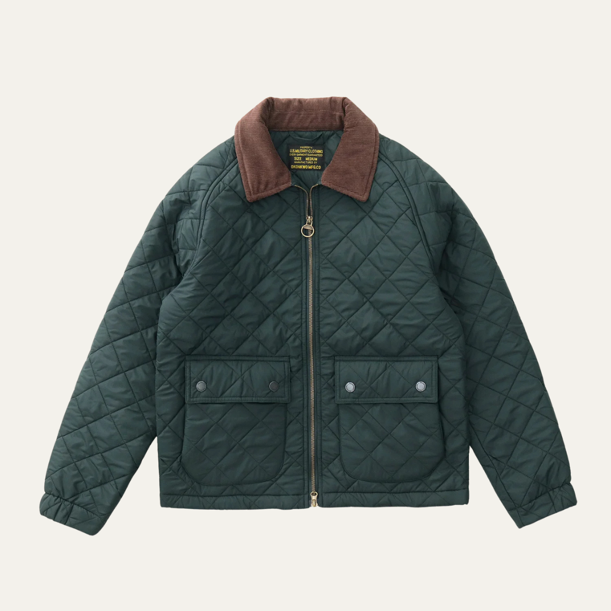 Veste matelassée à losanges pour homme