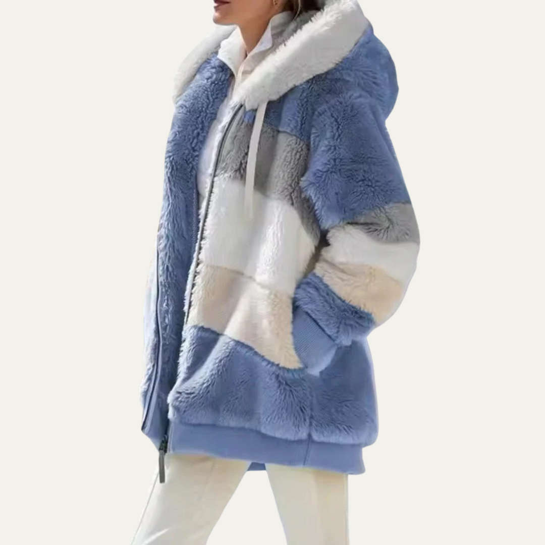 Veste polaire oversize Teddy pour femme