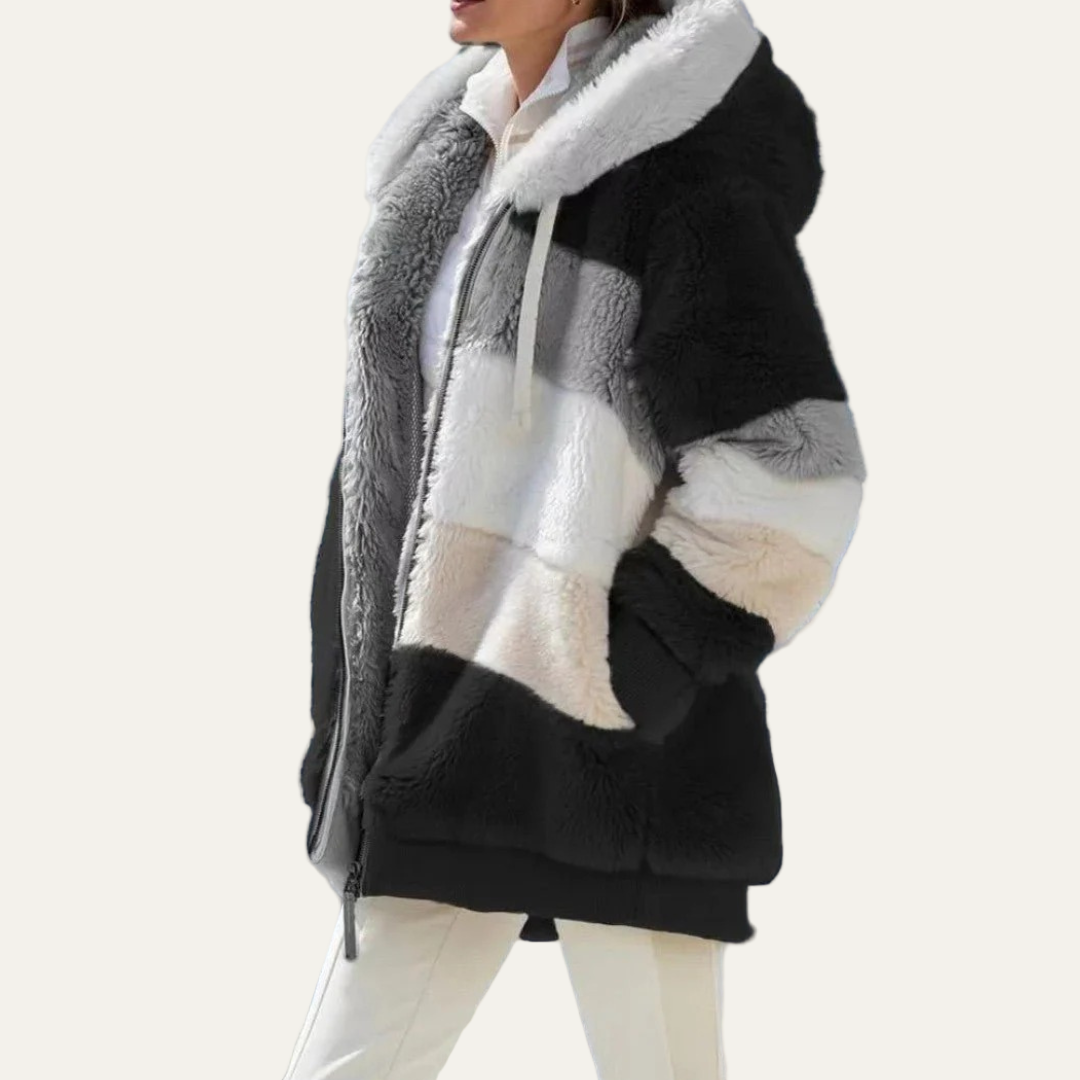 Veste polaire oversize Teddy pour femme