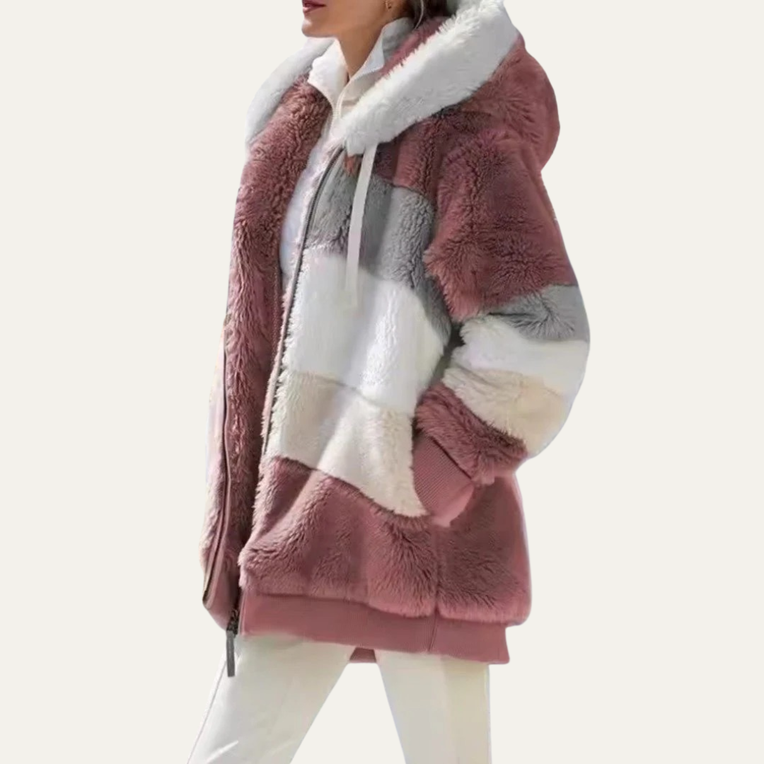 Veste polaire oversize Teddy pour femme