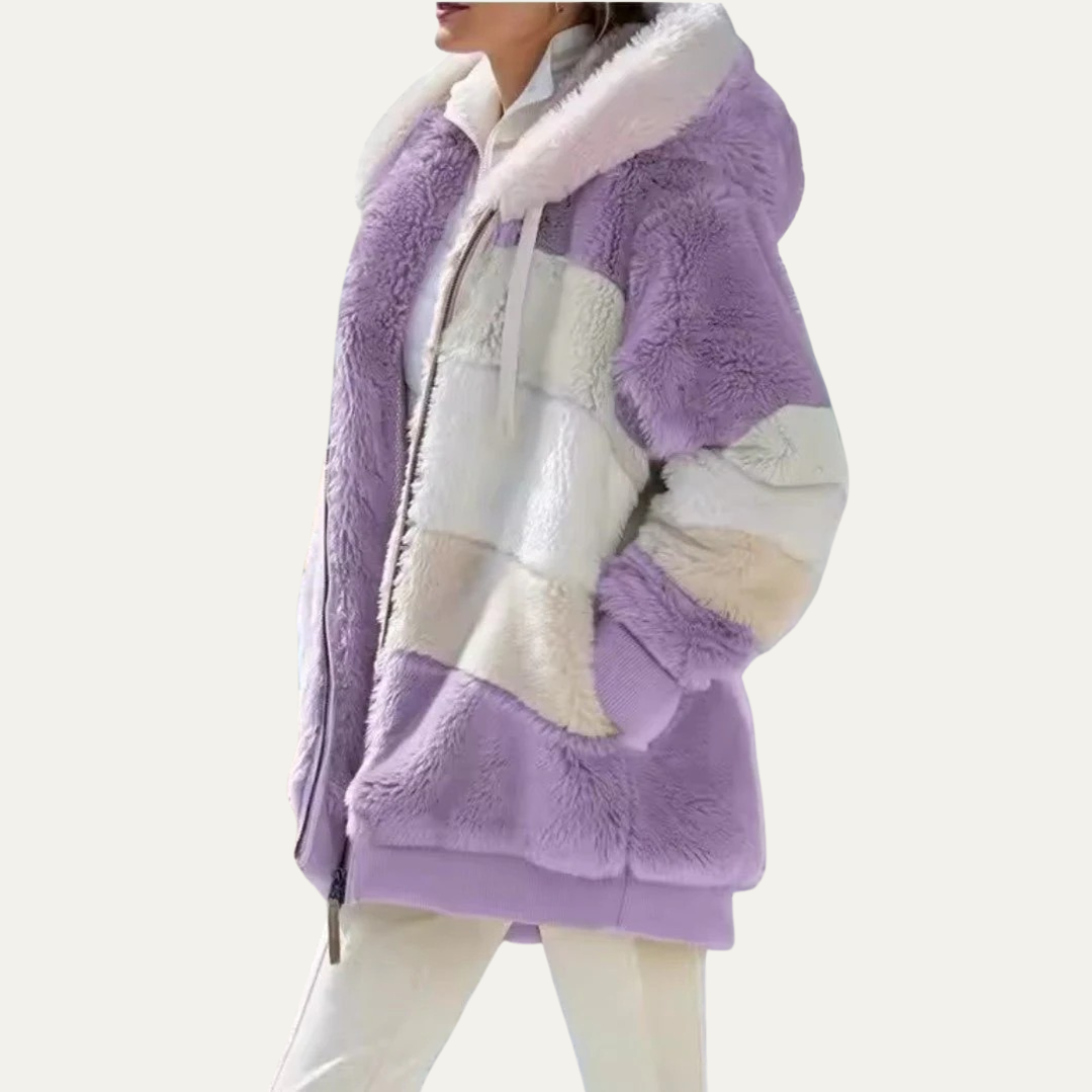 Veste polaire oversize Teddy pour femme