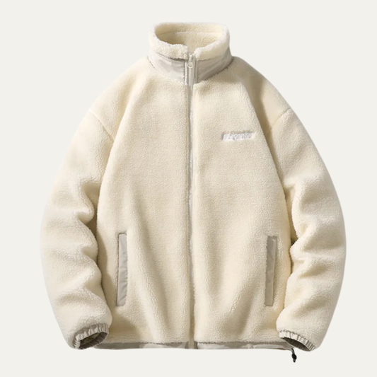 Veste polaire sherpa zippée et confortable pour homme