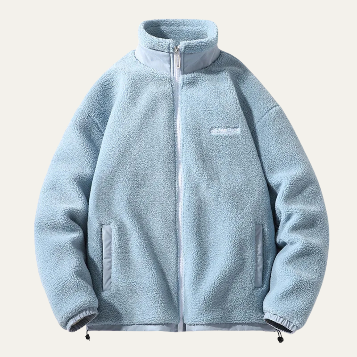 Veste polaire sherpa zippée et confortable pour homme