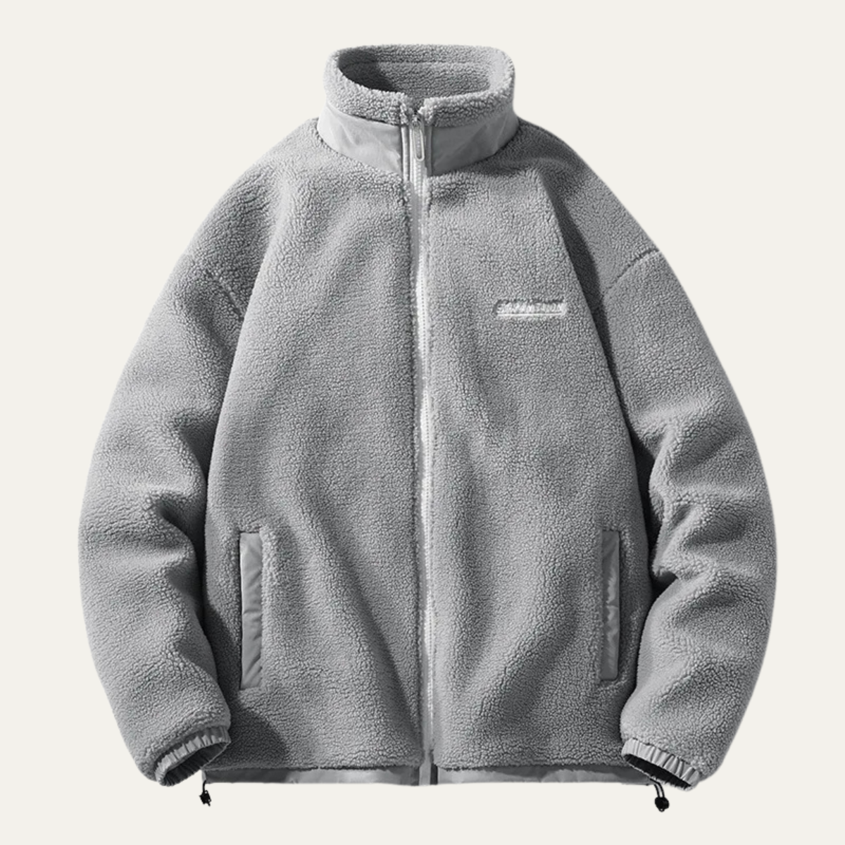 Veste polaire sherpa zippée et confortable pour homme