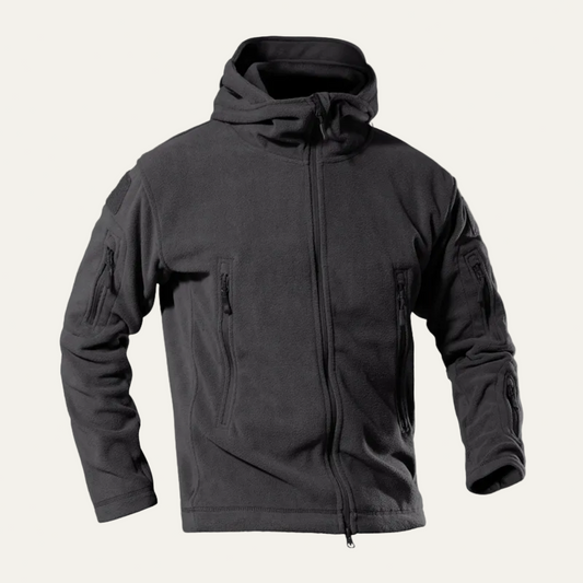 Veste polaire tactique à capuche pour homme