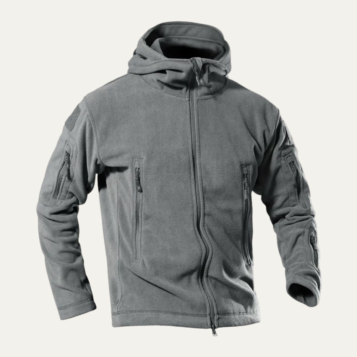 Veste polaire tactique à capuche pour homme
