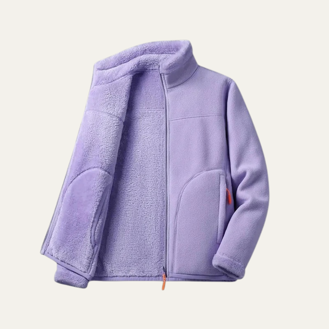 Veste polaire zippée douce pour femme