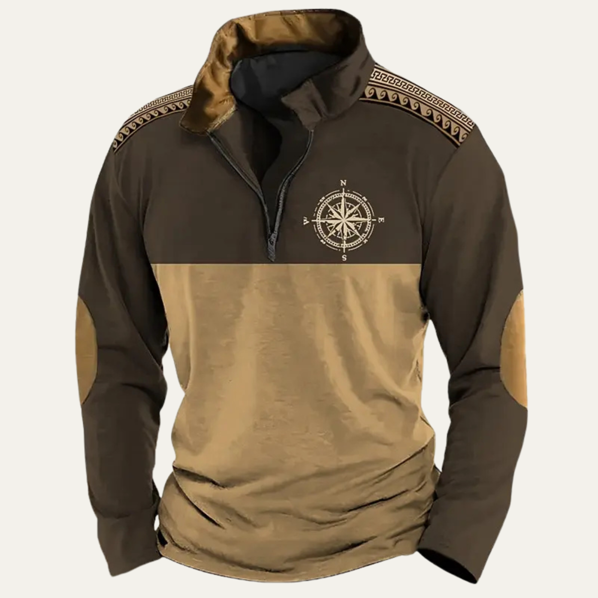 Veste pull zippée en maille pour homme