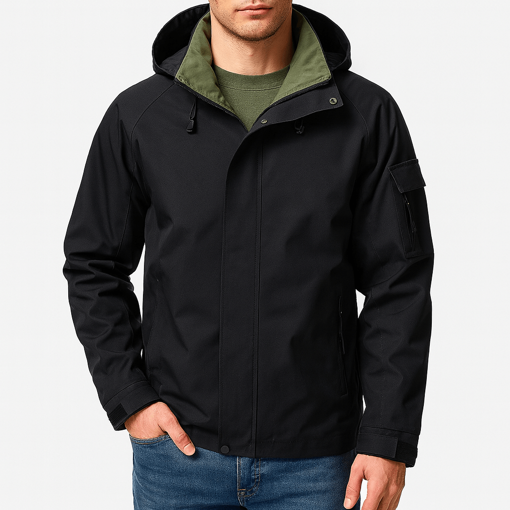 Veste softshell imperméable à capuche pour homme