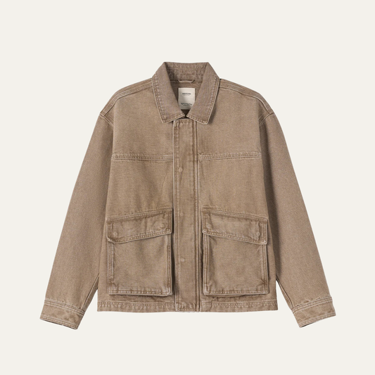 Veste trucker utilitaire en velours côtelé pour homme
