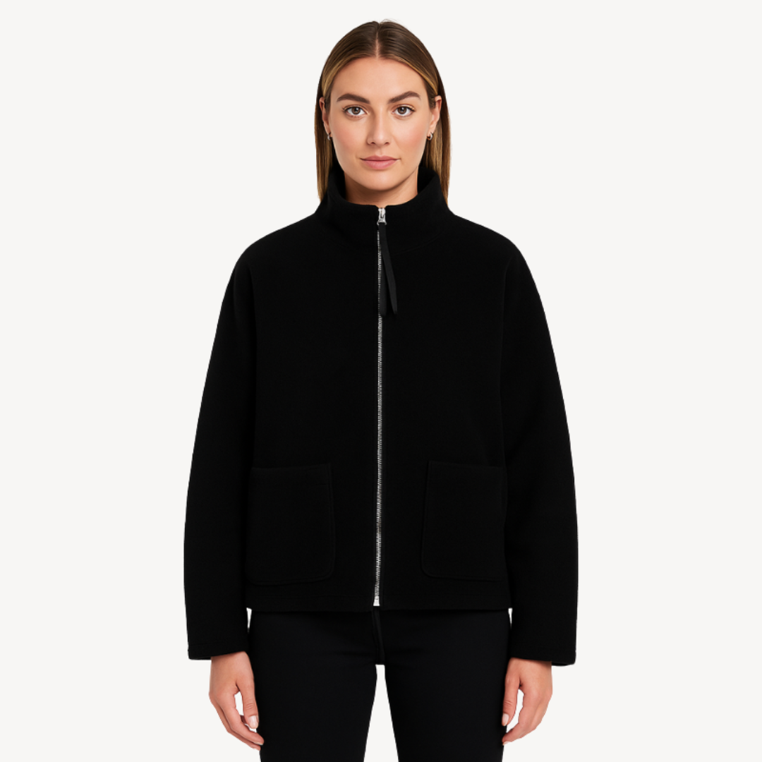 Veste zippée ample vintage pour femme