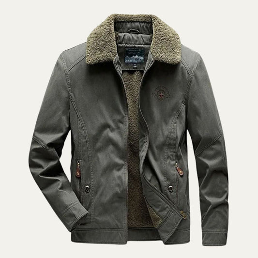 Veste zippée softshell doublée sherpa pour homme