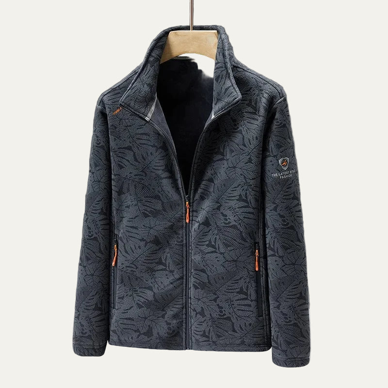 Veste zippée texturée pour homme