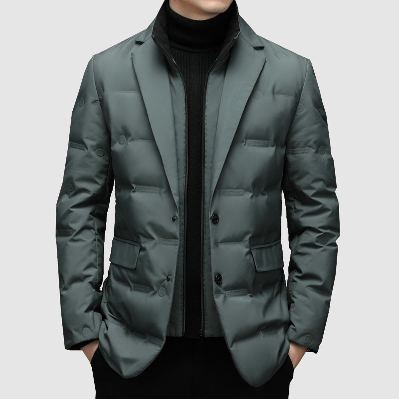 Vêtements d'extérieur sur mesure pour homme, doublés et matelassés, coupe slim
