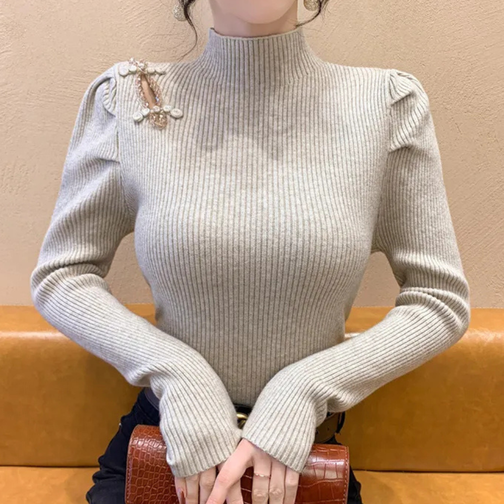 ELYSA - Pull côtelé luxueux pour femmes