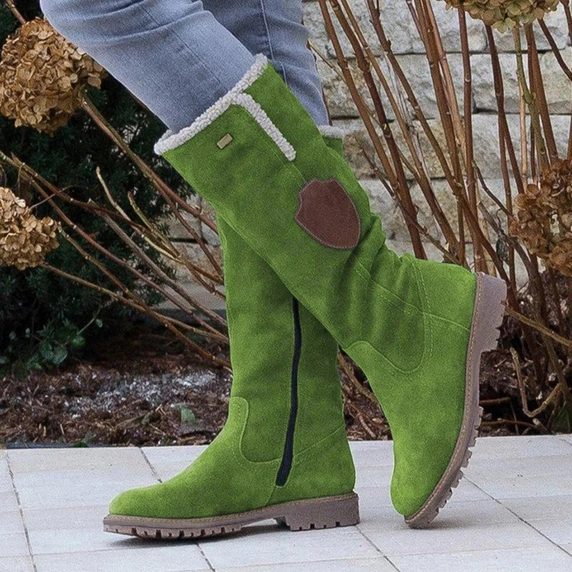 Bottes mi-mollet Chics à Fermeture Éclair